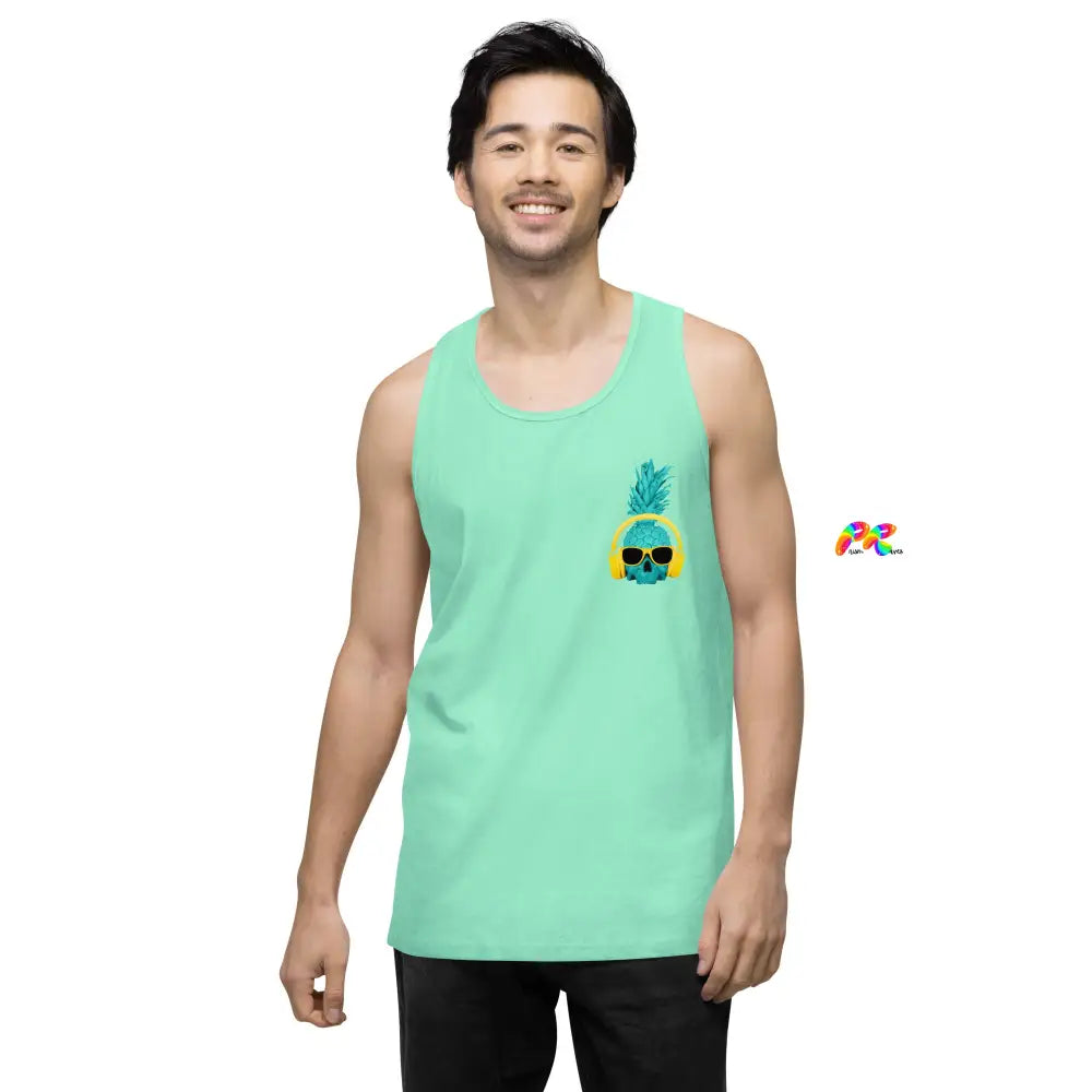 Pineapple with Headphones Men's Tank Top