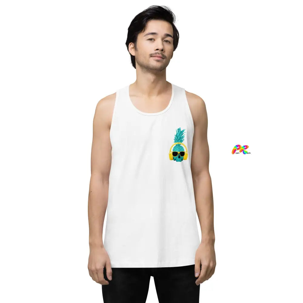 Pineapple with Headphones Men's Tank Top