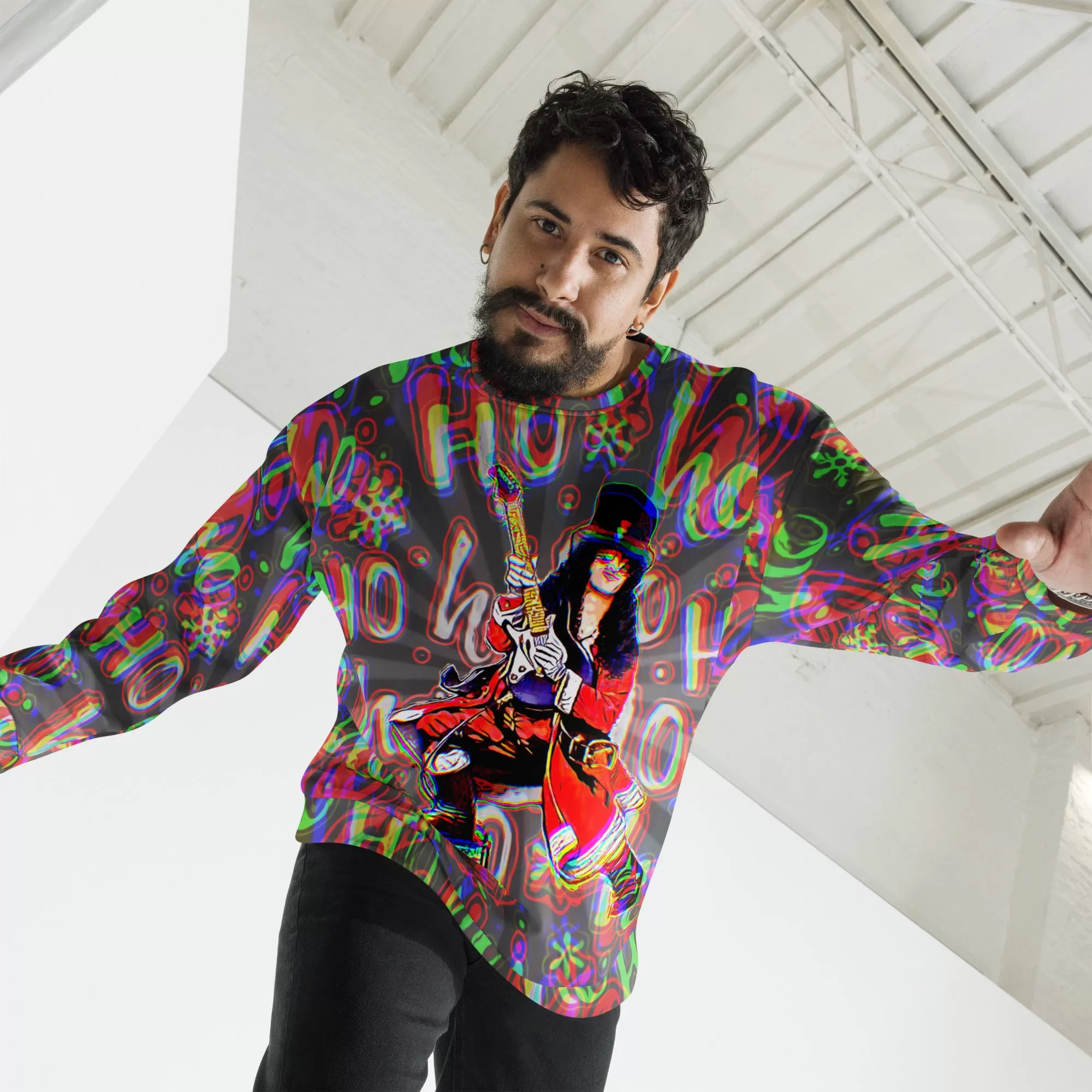 Psychedelic Rock Christmas Sweatshirt