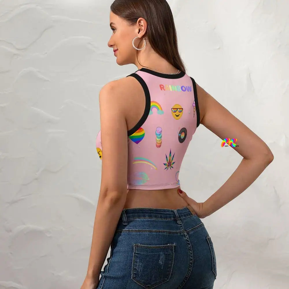 Rainbow Dream Cropped Tank Top