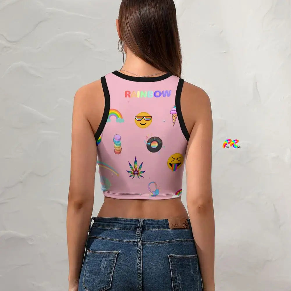 Rainbow Dream Cropped Tank Top