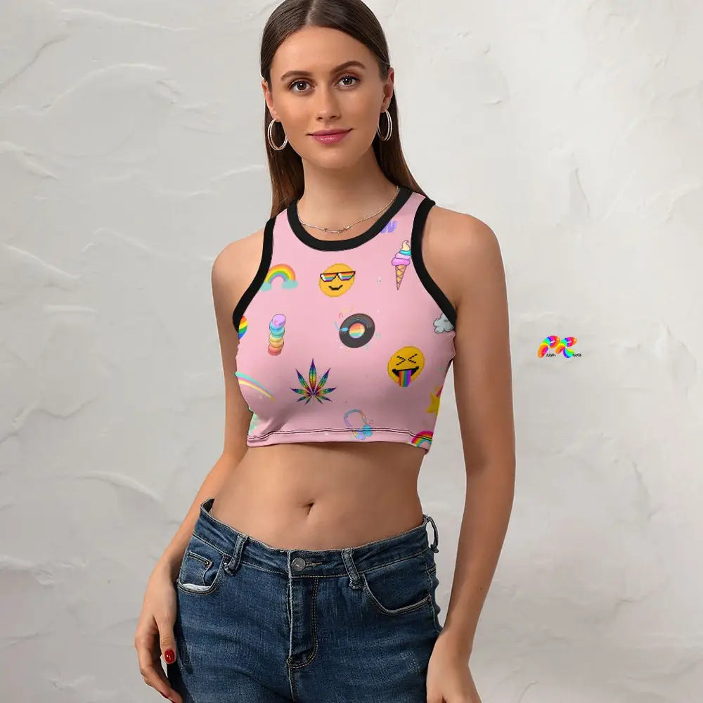 Rainbow Dream Cropped Tank Top