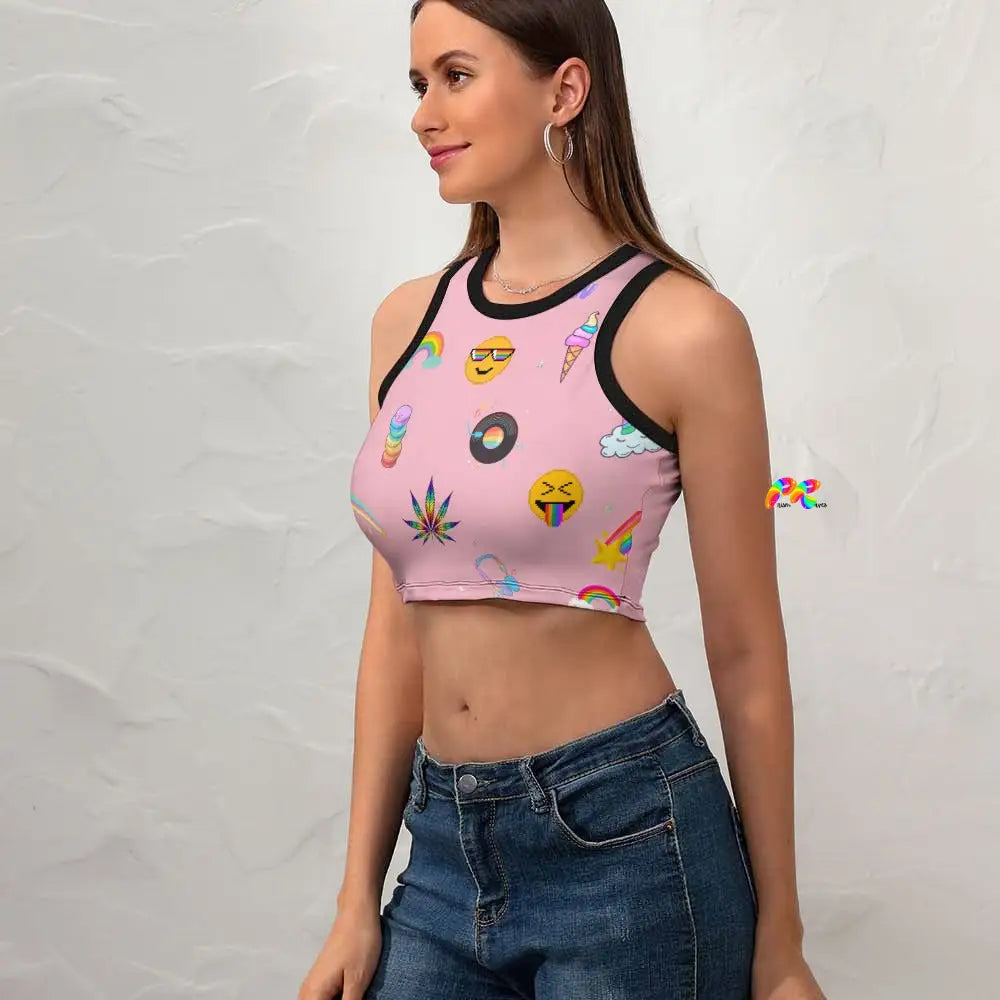 Rainbow Dream Cropped Tank Top