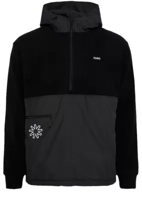 Rains Women 1865 Fleece Hoodie Jacket Black