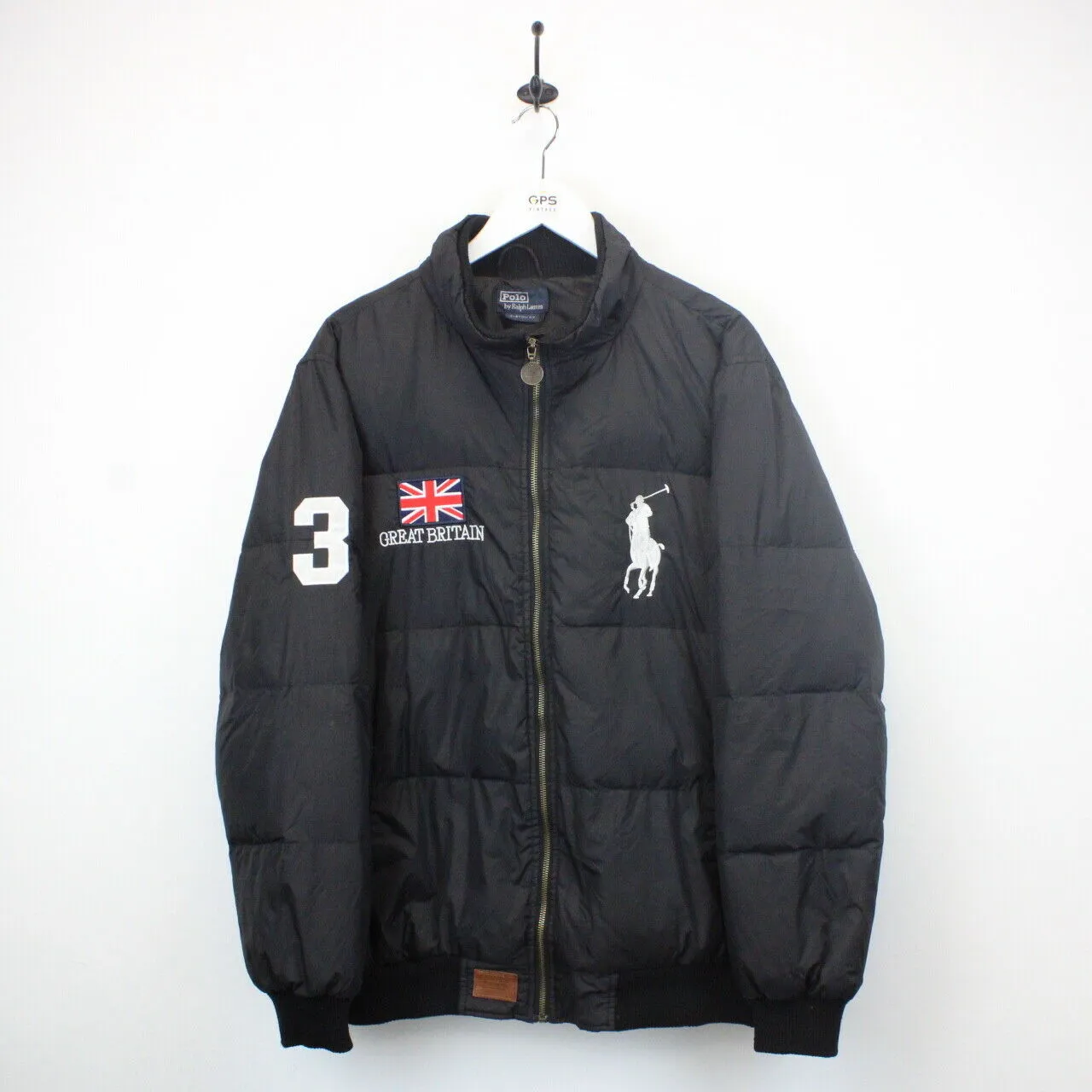 RALPH LAUREN Down Puffer Jacket Black | Large