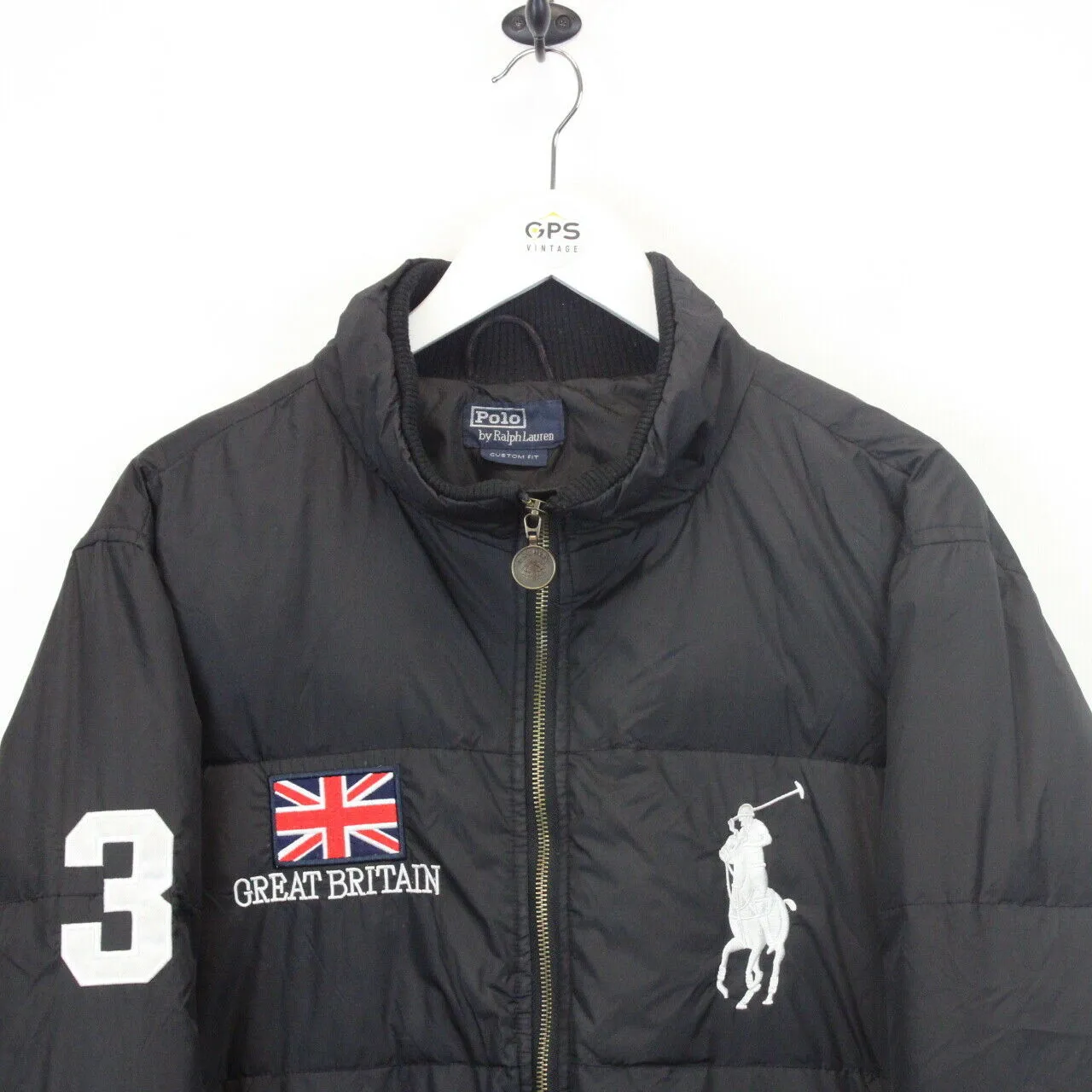 RALPH LAUREN Down Puffer Jacket Black | Large