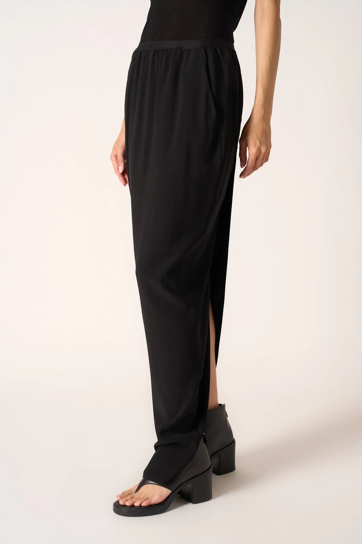 RICK OWENS | SOFT PILLAR LONG SKIRT