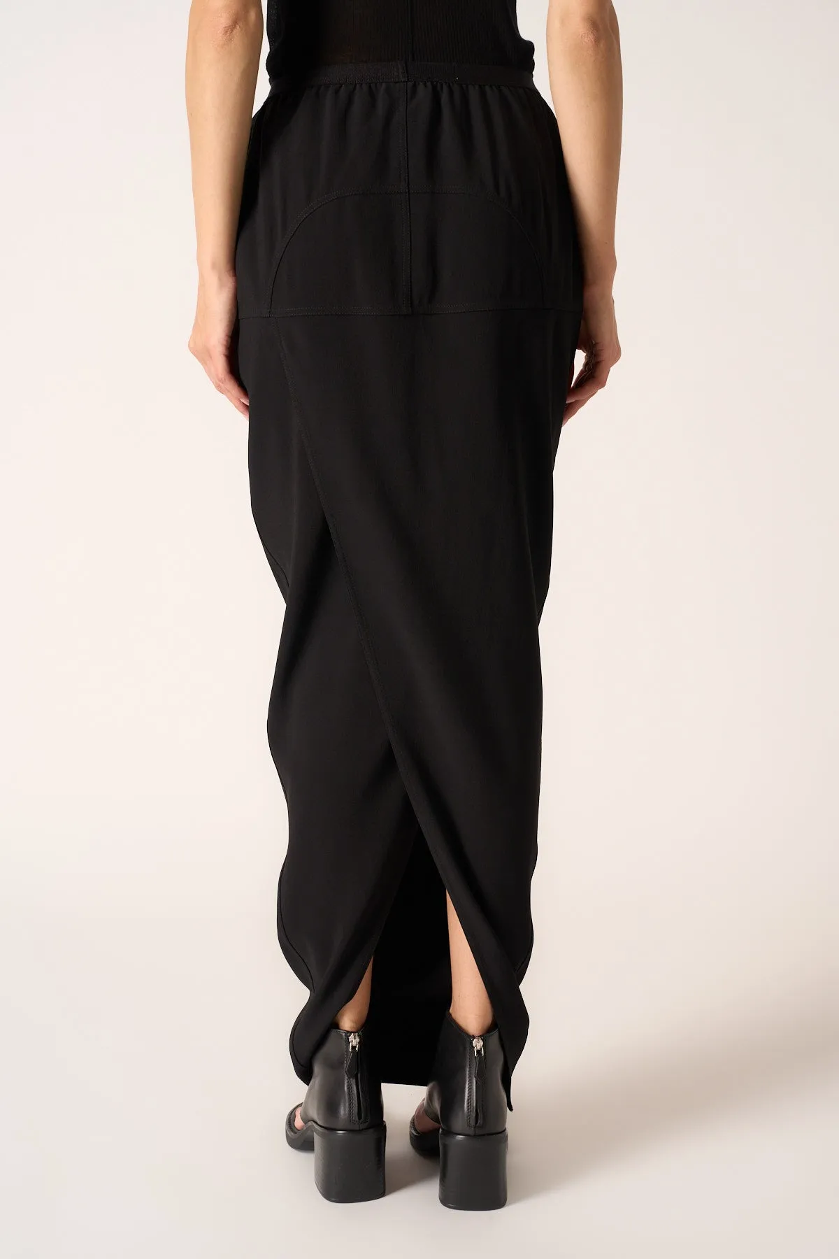 RICK OWENS | SOFT PILLAR LONG SKIRT