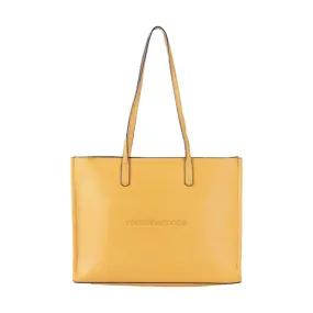 RoccoBarocco 12002 Olivia Shopping Bag Small Borsa Donna in Ecopelle Mustard