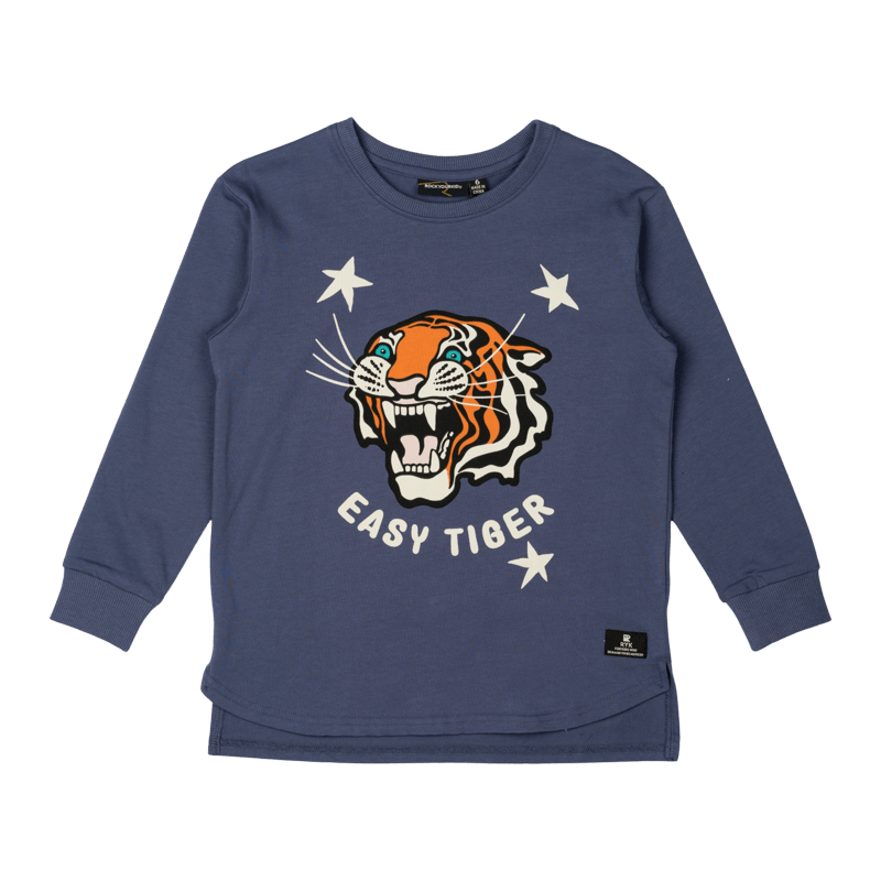 Rock Your Baby Easy Tiger Boxy Fit T-Shirt