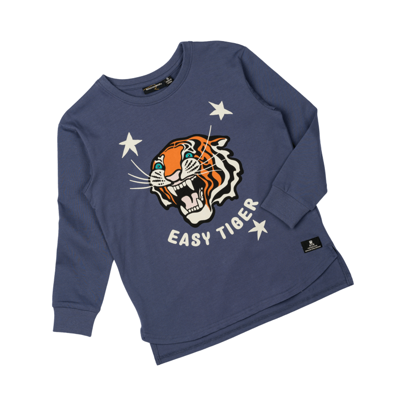 Rock Your Baby Easy Tiger Boxy Fit T-Shirt