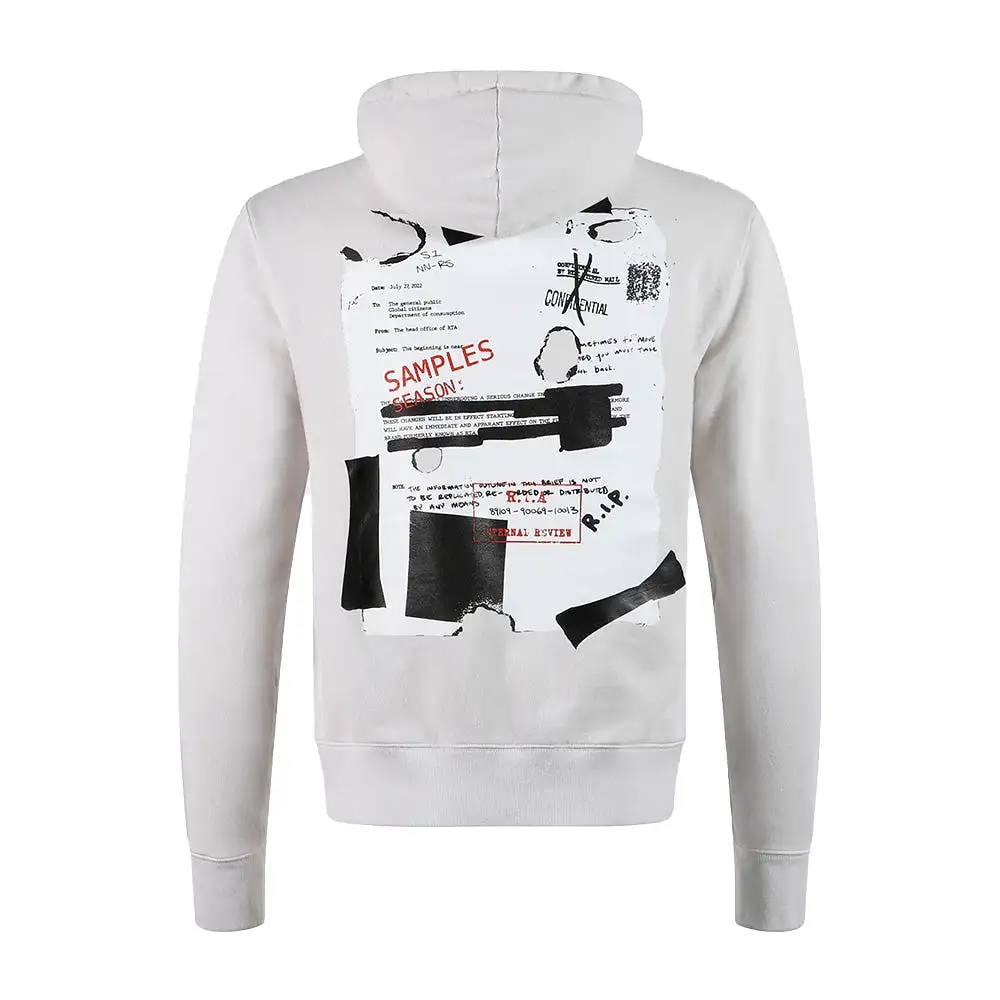 RtA Dion Burned Documents Pullover Hoodie