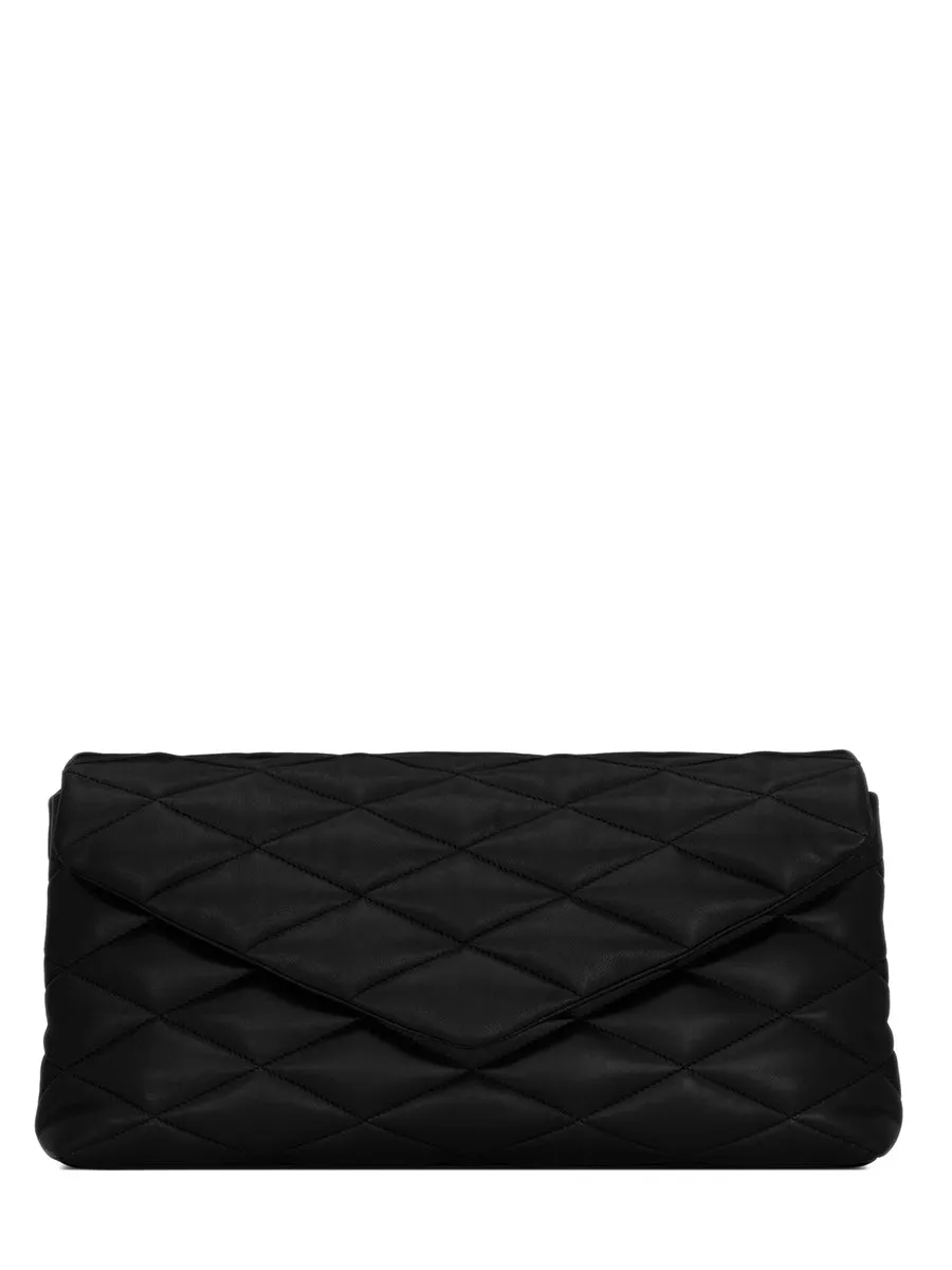 Sade Puffer Envelope Clutch in Lambskin