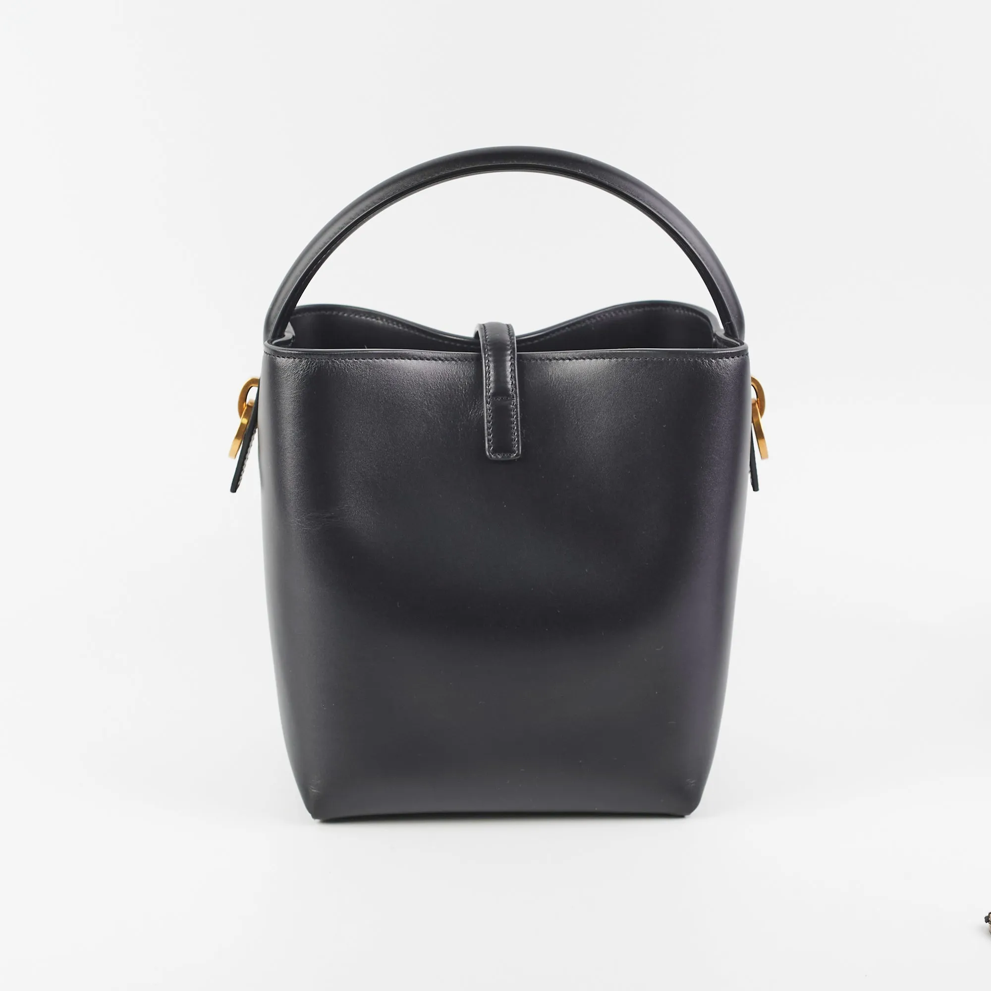 Saint Laurent 37 Small Black Bucket Bag