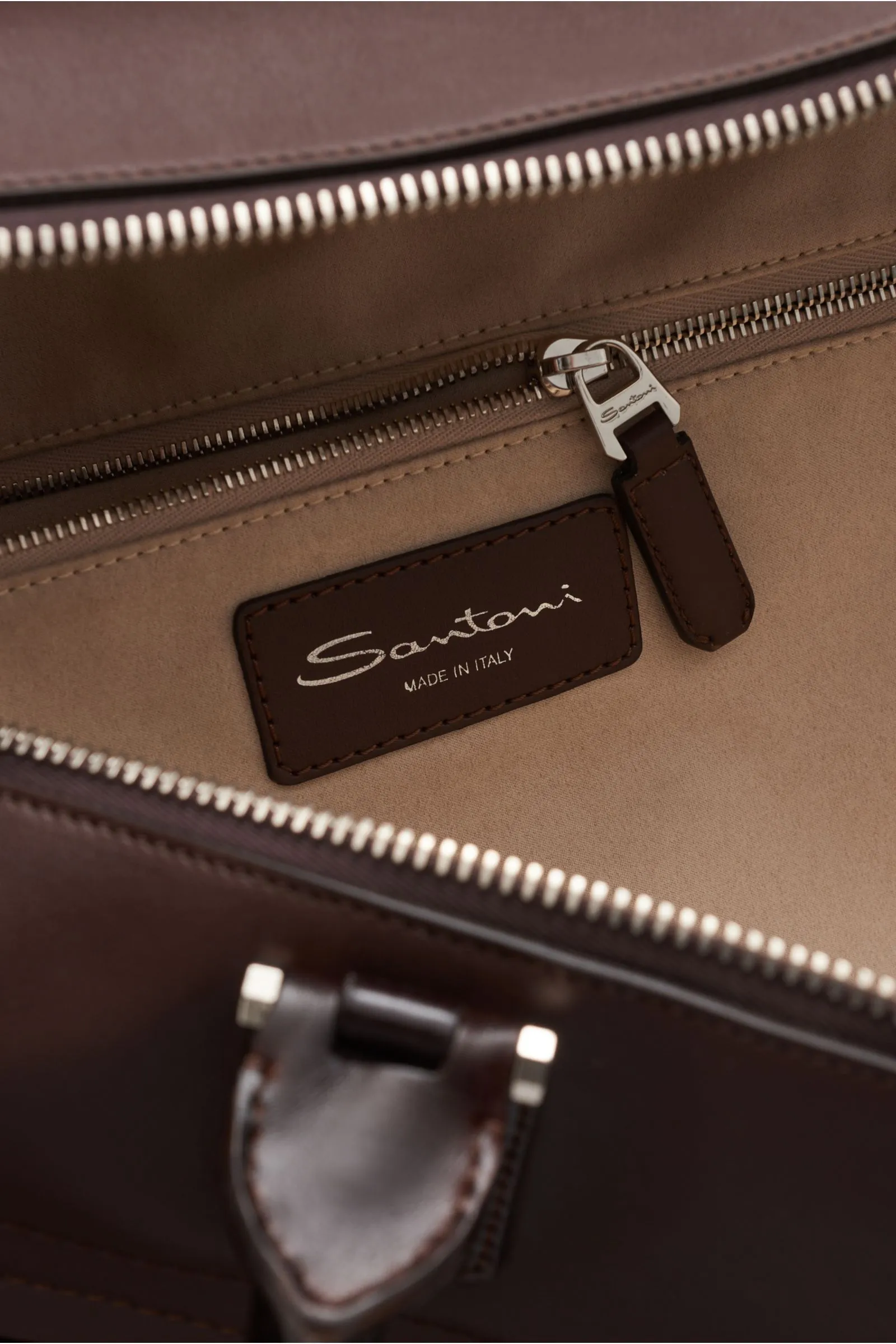 SANTONI weekender brown