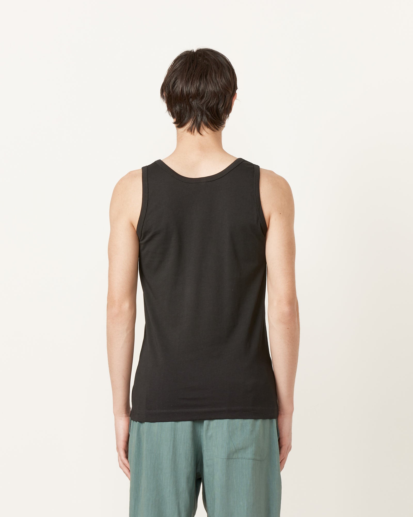 Scoop Neck Tank Top in Black