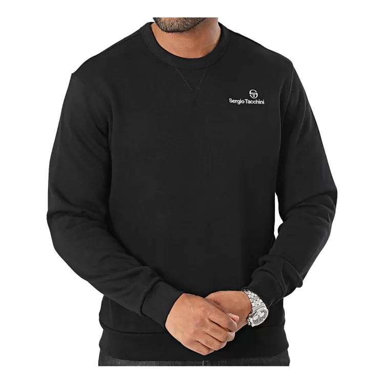 Sergio Tacchini 39406 NAWAYS Sweater Felpa Uomo Felpata Black