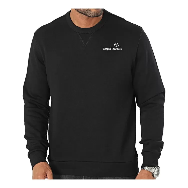 Sergio Tacchini 39406 NAWAYS Sweater Felpa Uomo Felpata Black