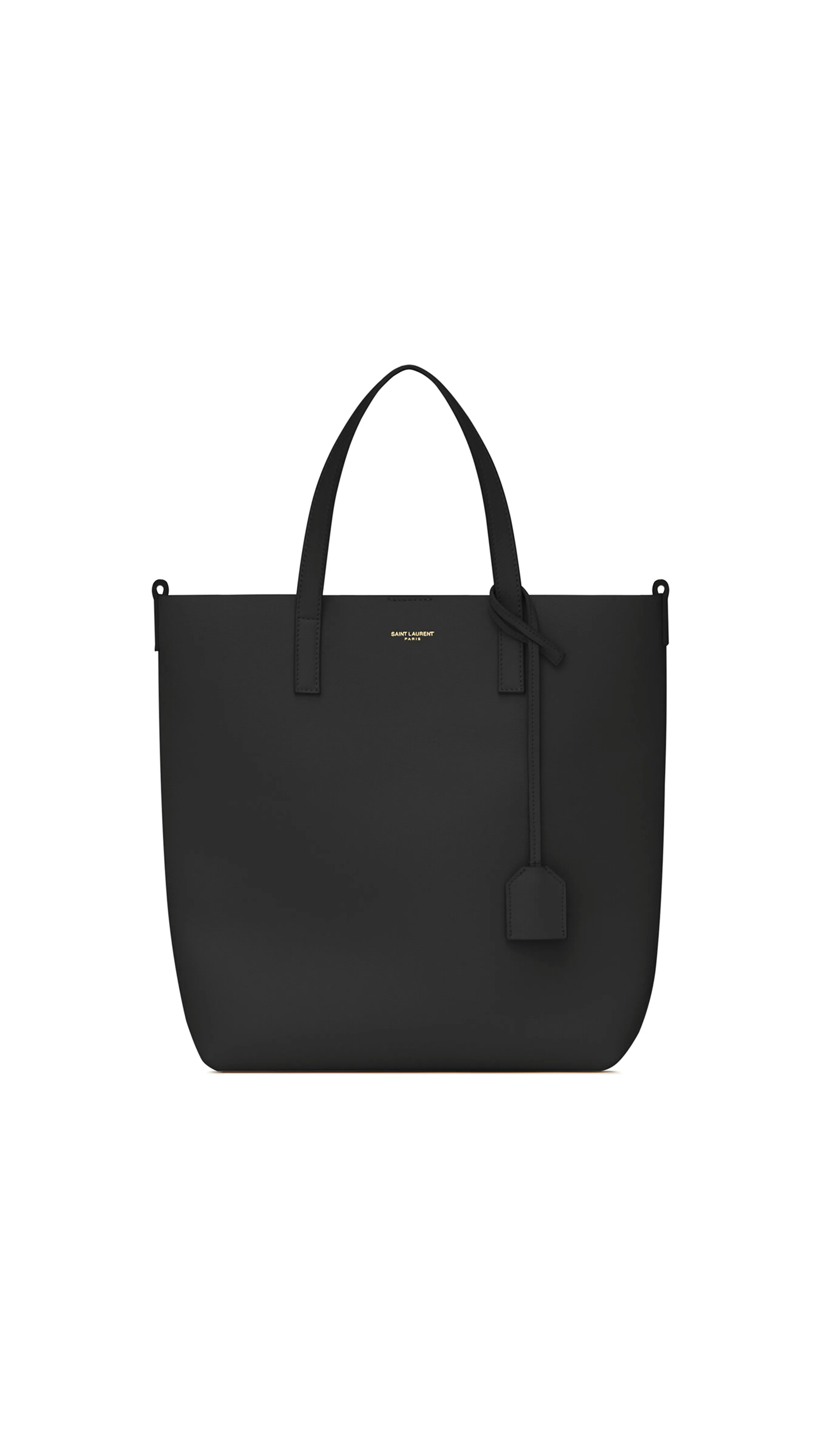 Shopping Bag Saint Laurent Toy In Supple Leather - Black