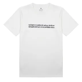 Snow Peak Typography Tee White