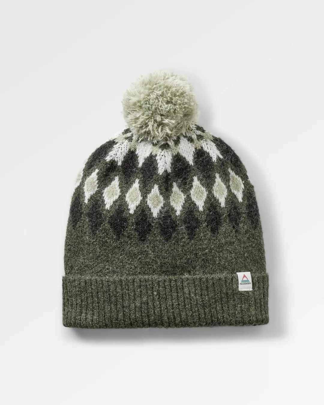 Snowdrop Recycled Bobble Hat - Khaki