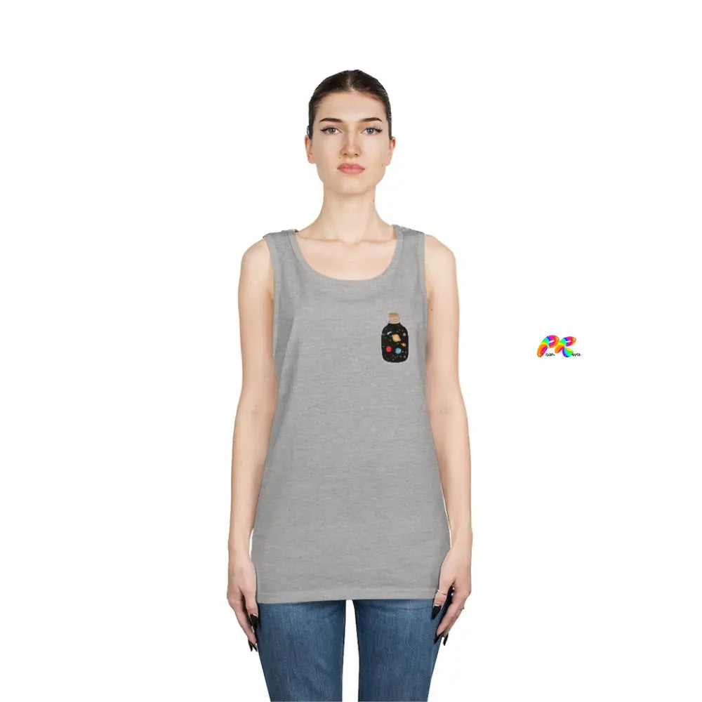 Solar System In A Jar Unisex Heavy Cotton Tank Top