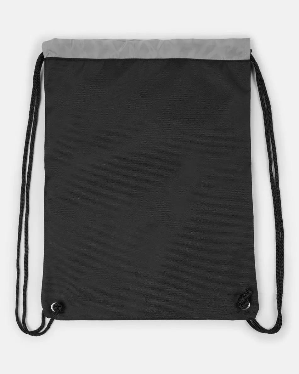 Spurs Recycled Fabric Black Gym Bag