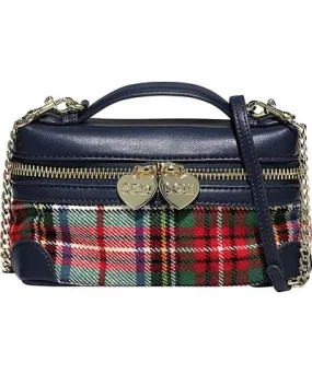 Stoney Clover Lane Micro Plaid & Faux Leather Crossbody Bag