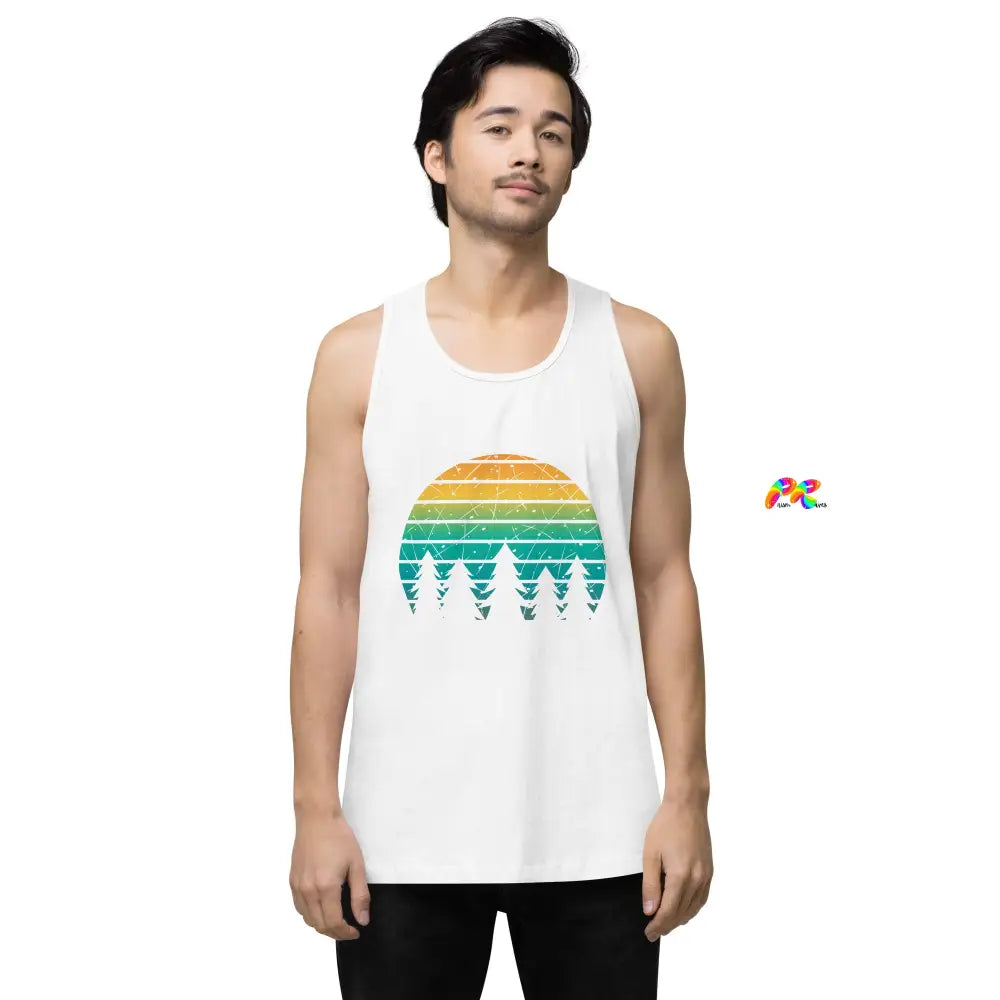 Sunset Pines Men’s premium Tank Top