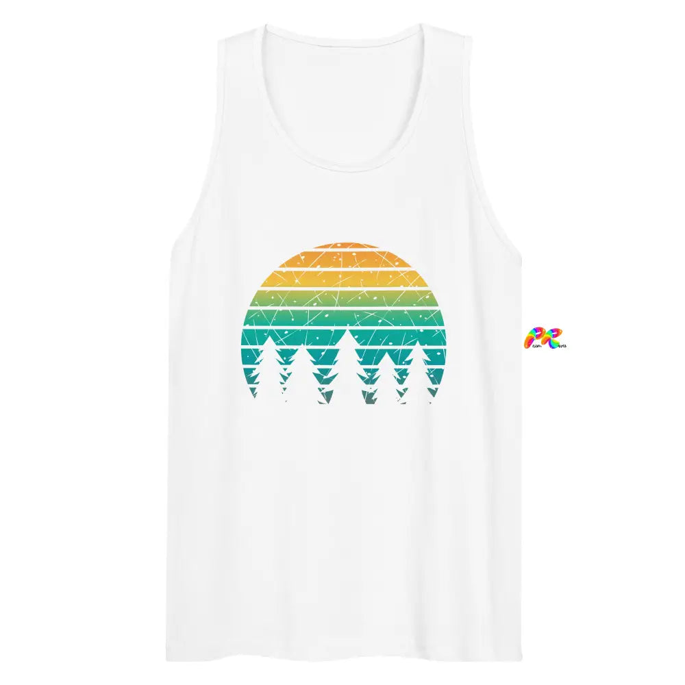 Sunset Pines Men’s premium Tank Top