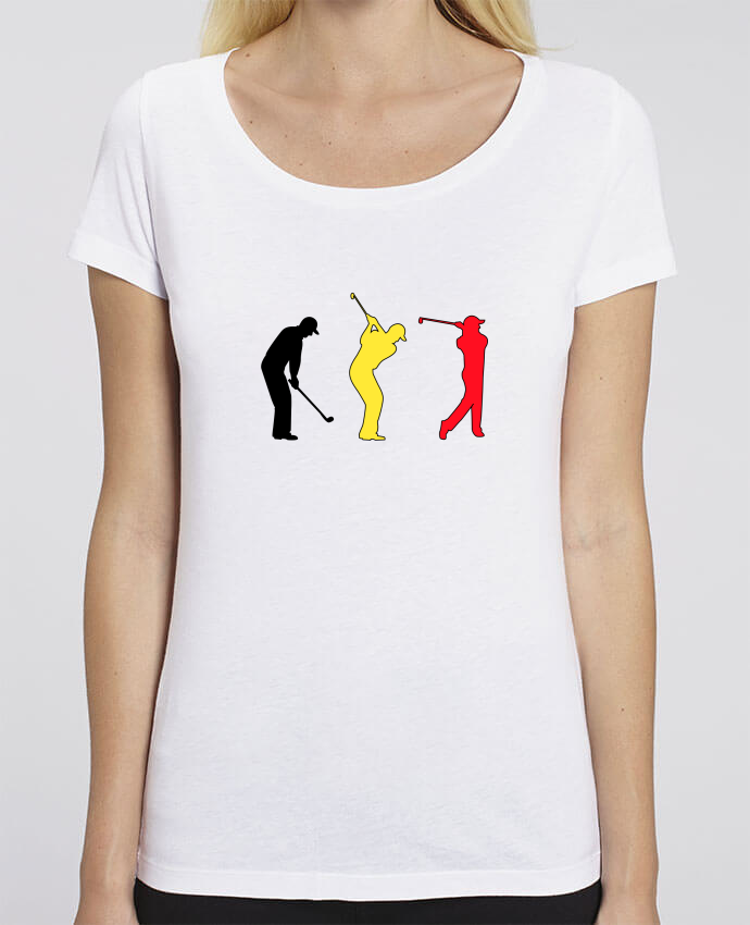 T-Shirt en coton bio NOIR JAUNE ROUGE Belgique