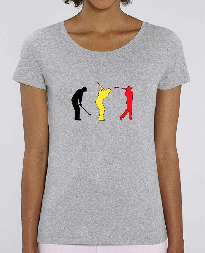 T-Shirt en coton bio NOIR JAUNE ROUGE Belgique