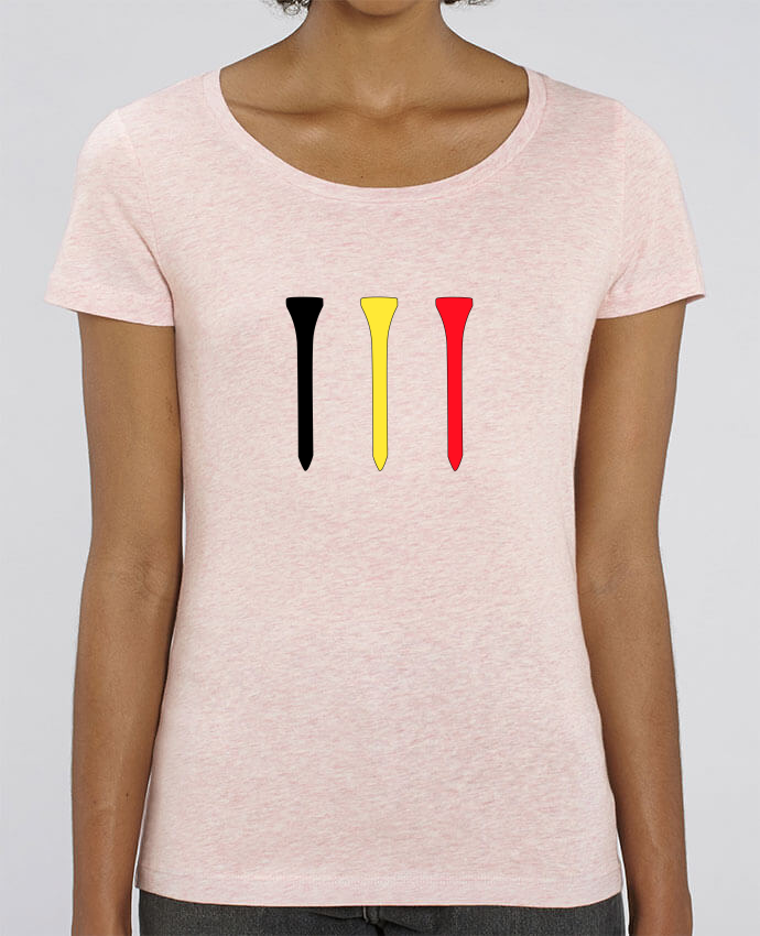 T-Shirt en coton bio TEES NOIR JAUNE ROUGE Belgique