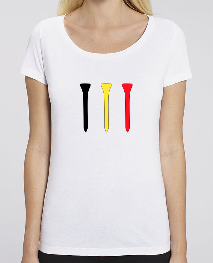 T-Shirt en coton bio TEES NOIR JAUNE ROUGE Belgique