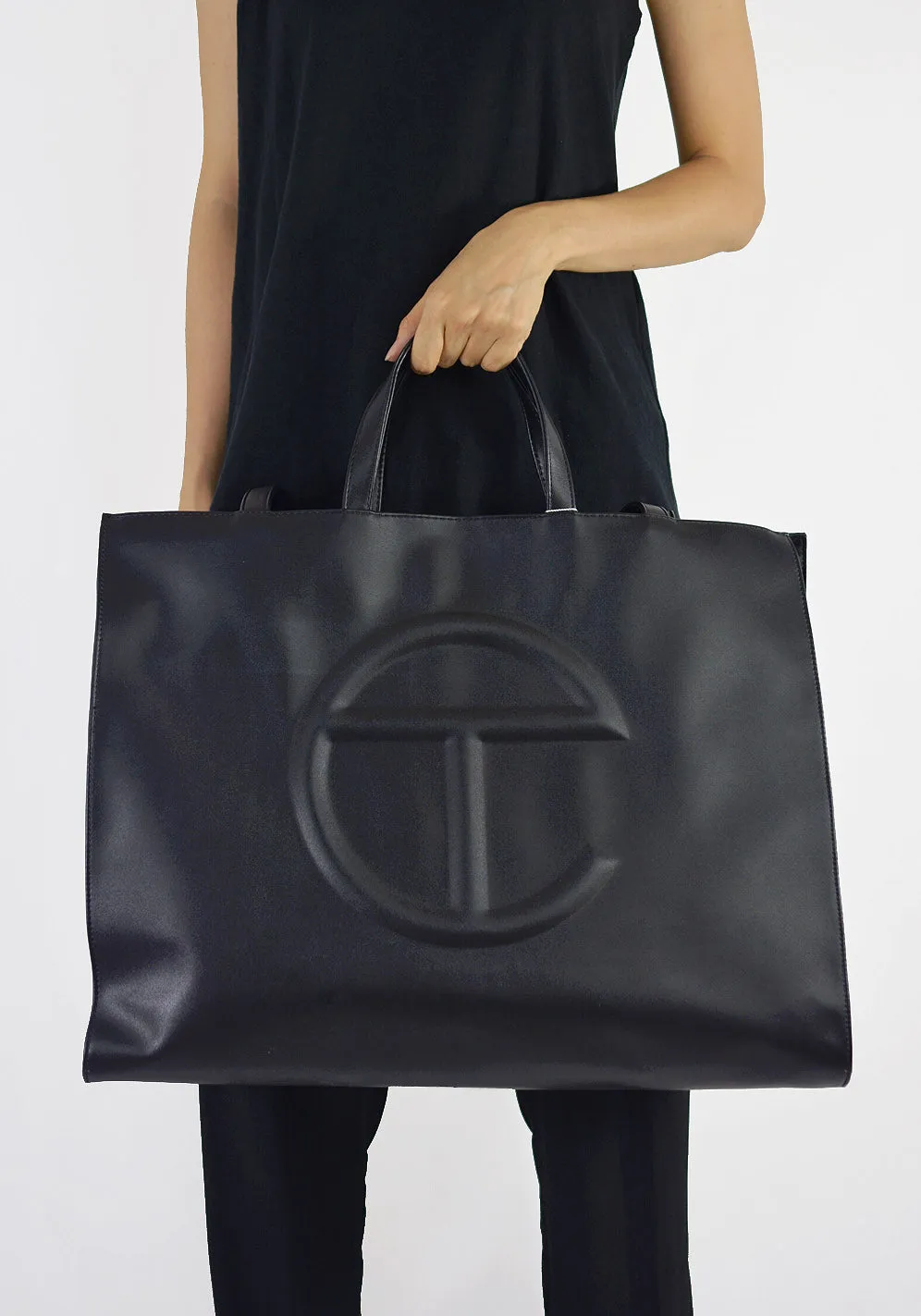 TELFAR TF-01-L SHOPPING BAG LARGE BLACK