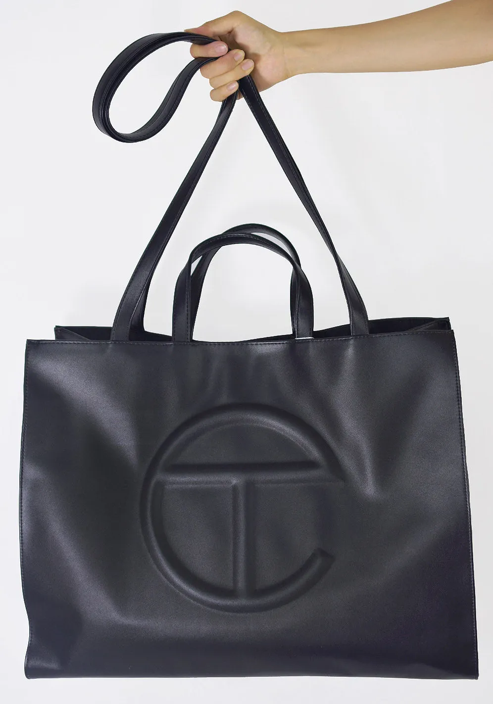 TELFAR TF-01-L SHOPPING BAG LARGE BLACK