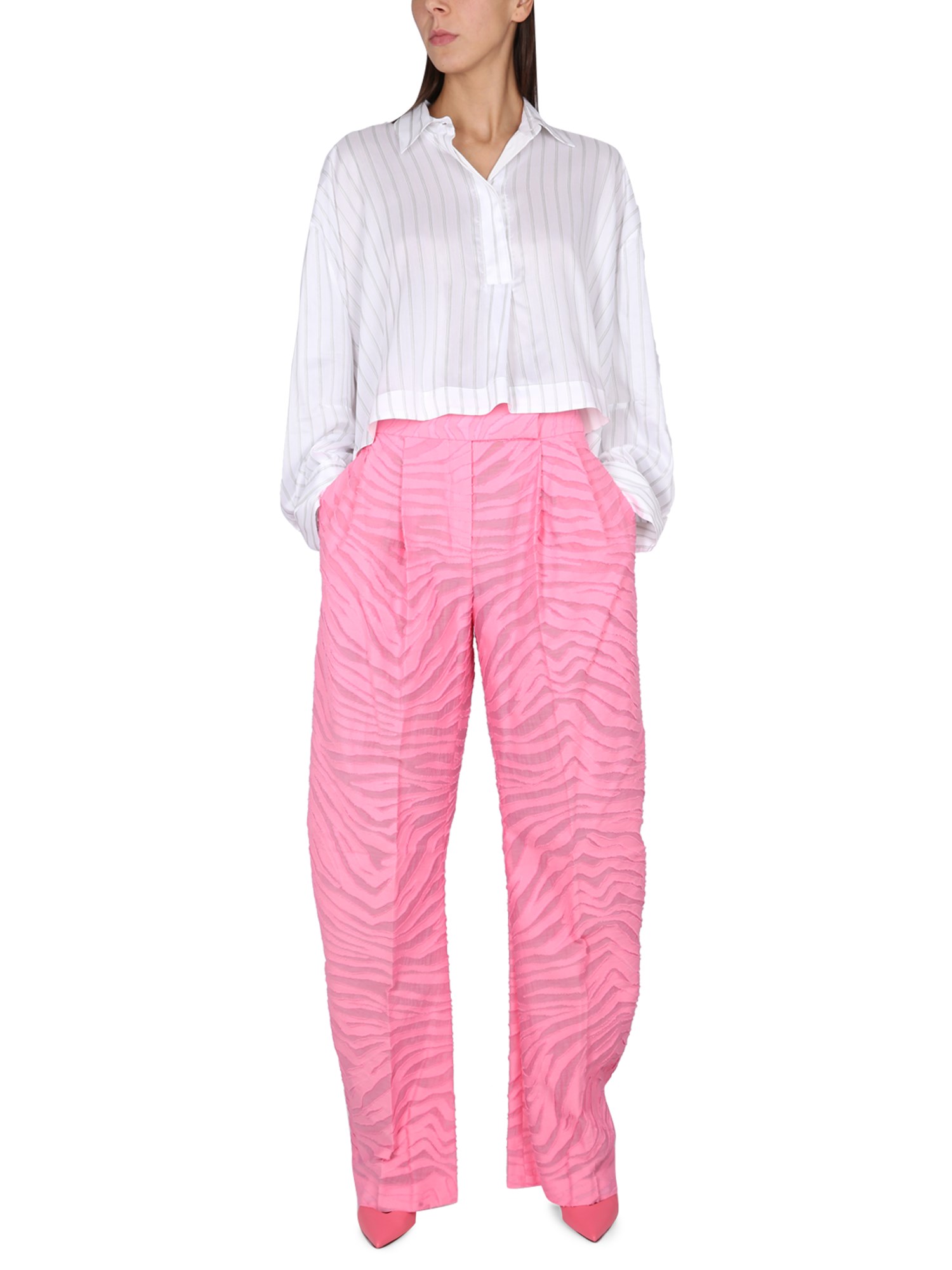 THE ATTICO    GARY PANTS IN COTTON FIL CUPE