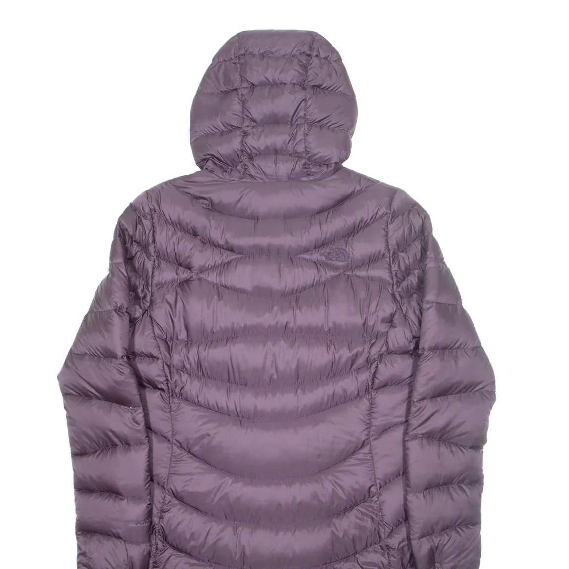 THE NORTH FACE Womens Puffer Coat Purple Nylon Hooded M