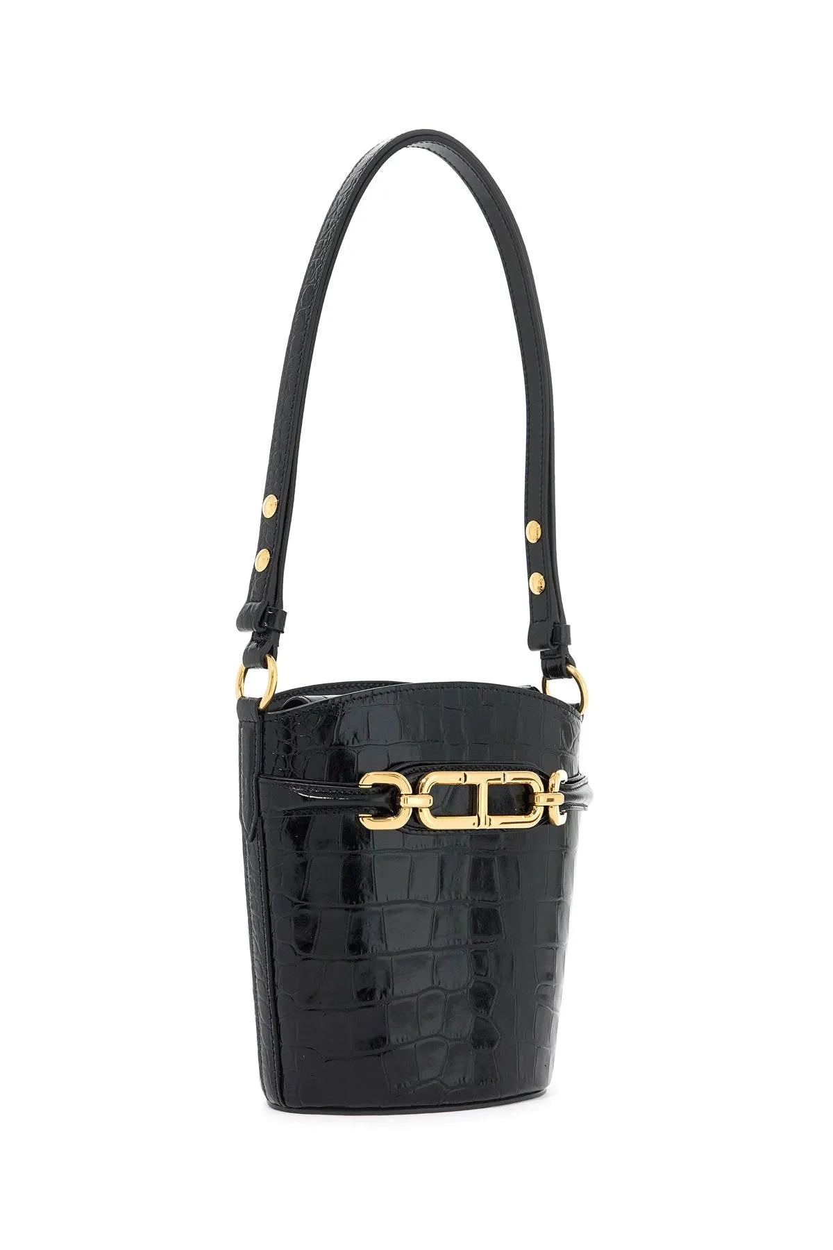 Tom Ford Whitney Mini Bucket Bag In   Black