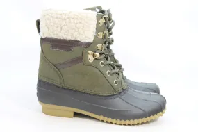 Tommy Hilfiger Rian Women's Green Boots 6M( ZAP19538)