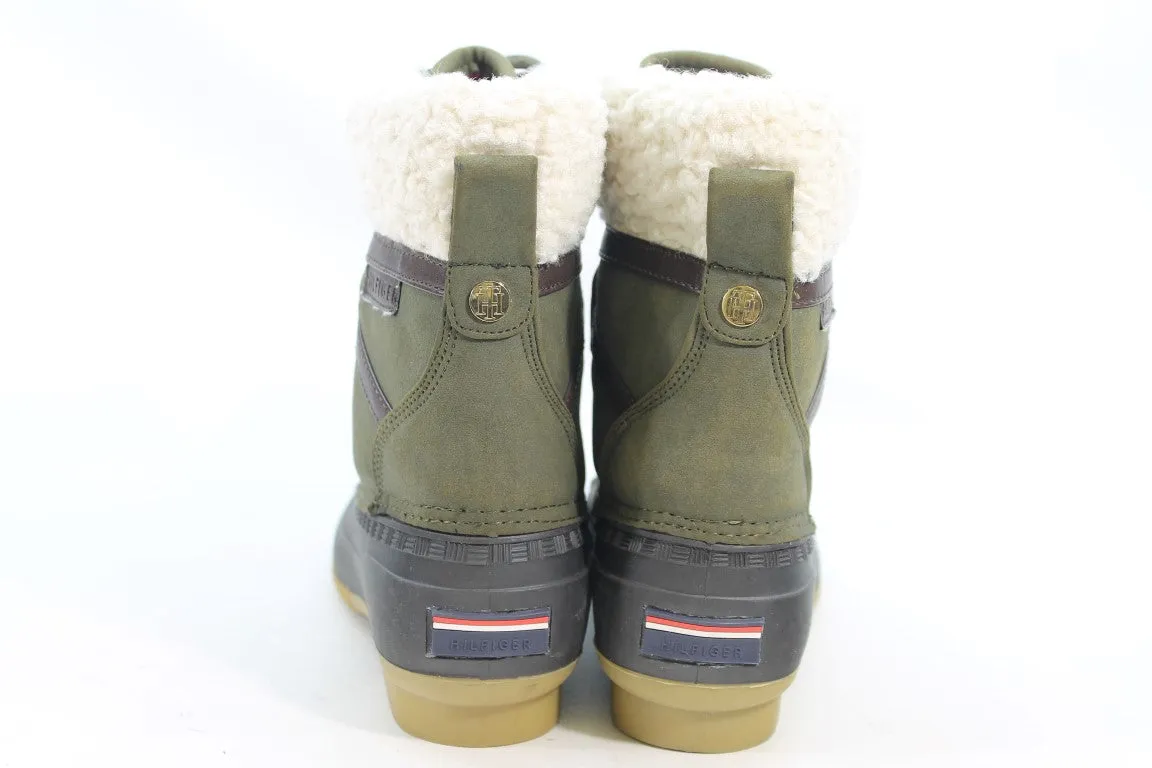 Tommy Hilfiger Rian Women's Green Boots 6M( ZAP19538)