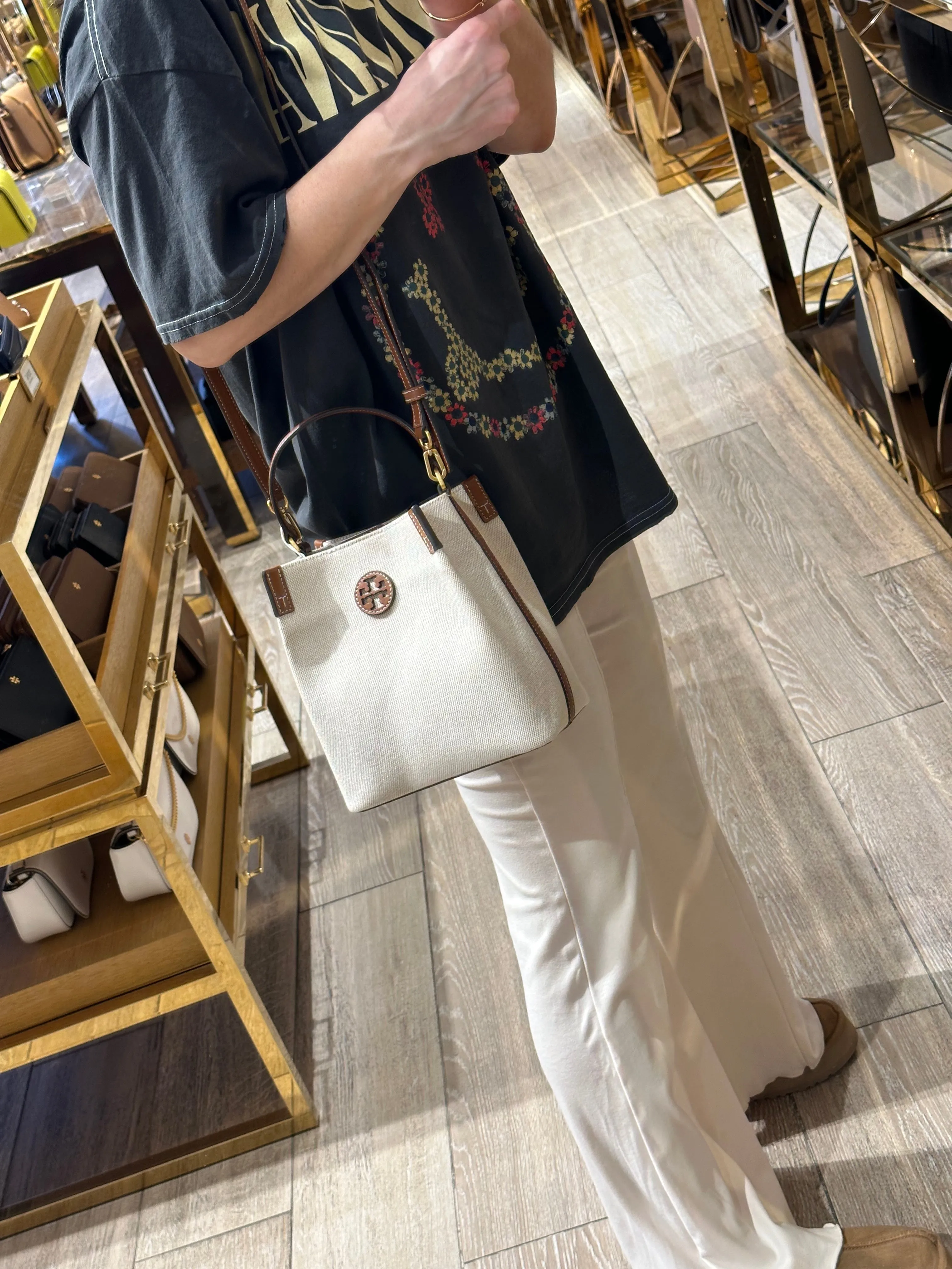 Tory Burch Canvas Bucket Bag