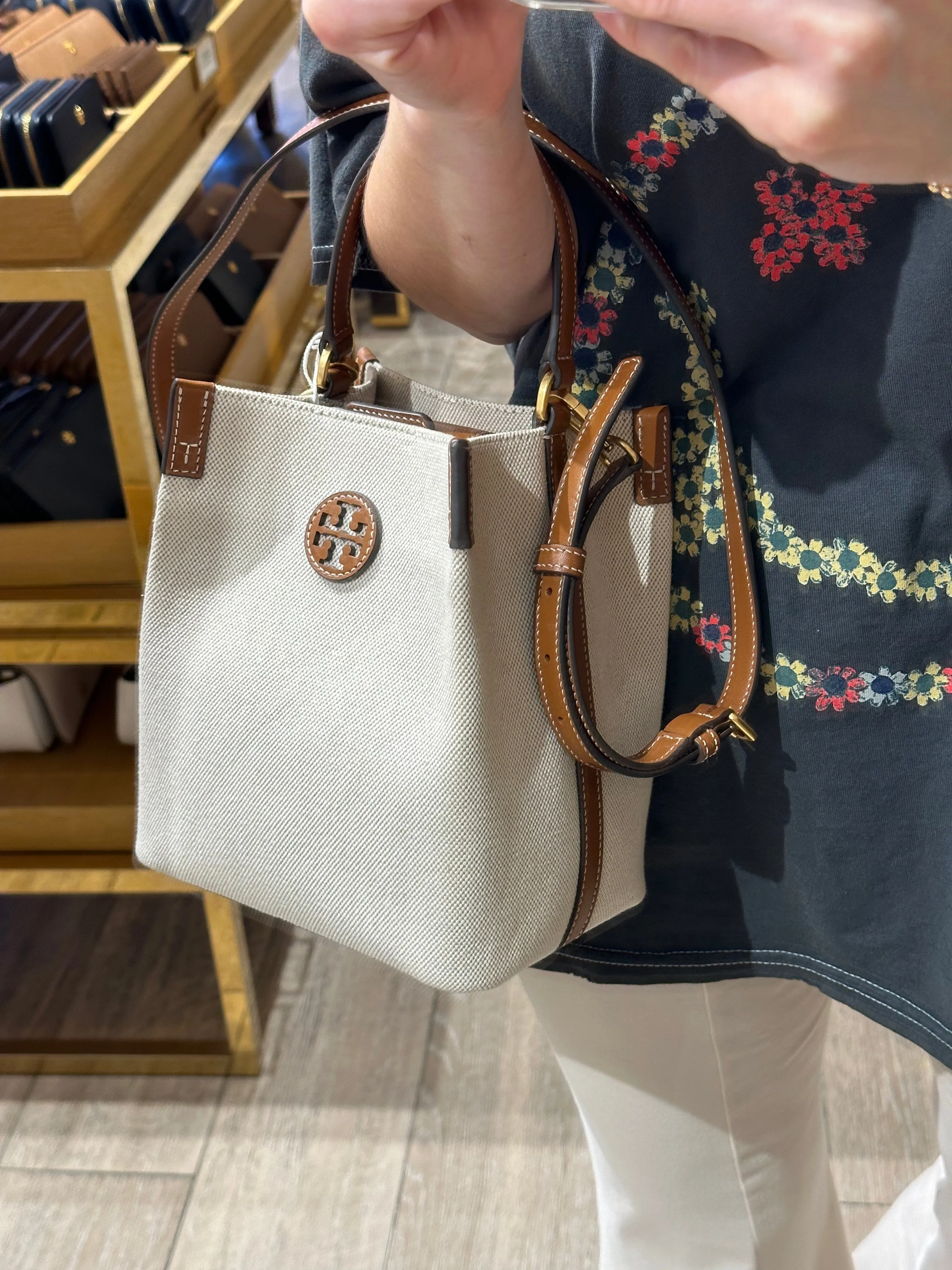 Tory Burch Canvas Bucket Bag