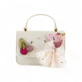 Unicorn & Cherry Applique Purse