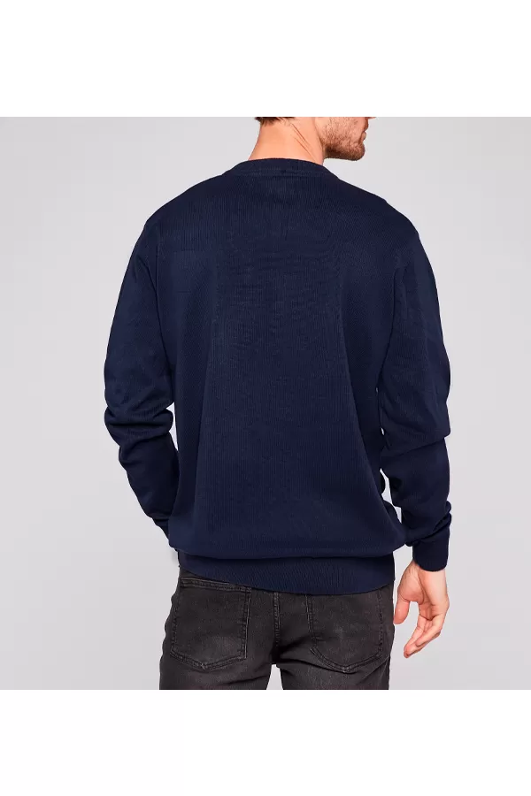 U.S. POLO ASSN. V-Neck Knit Sweater Cosmo Navy