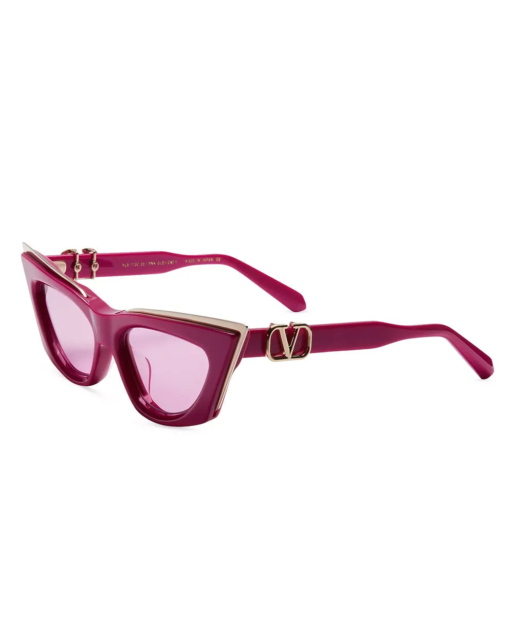 V-Goldcut Cat Eye Sunglasses in Pink