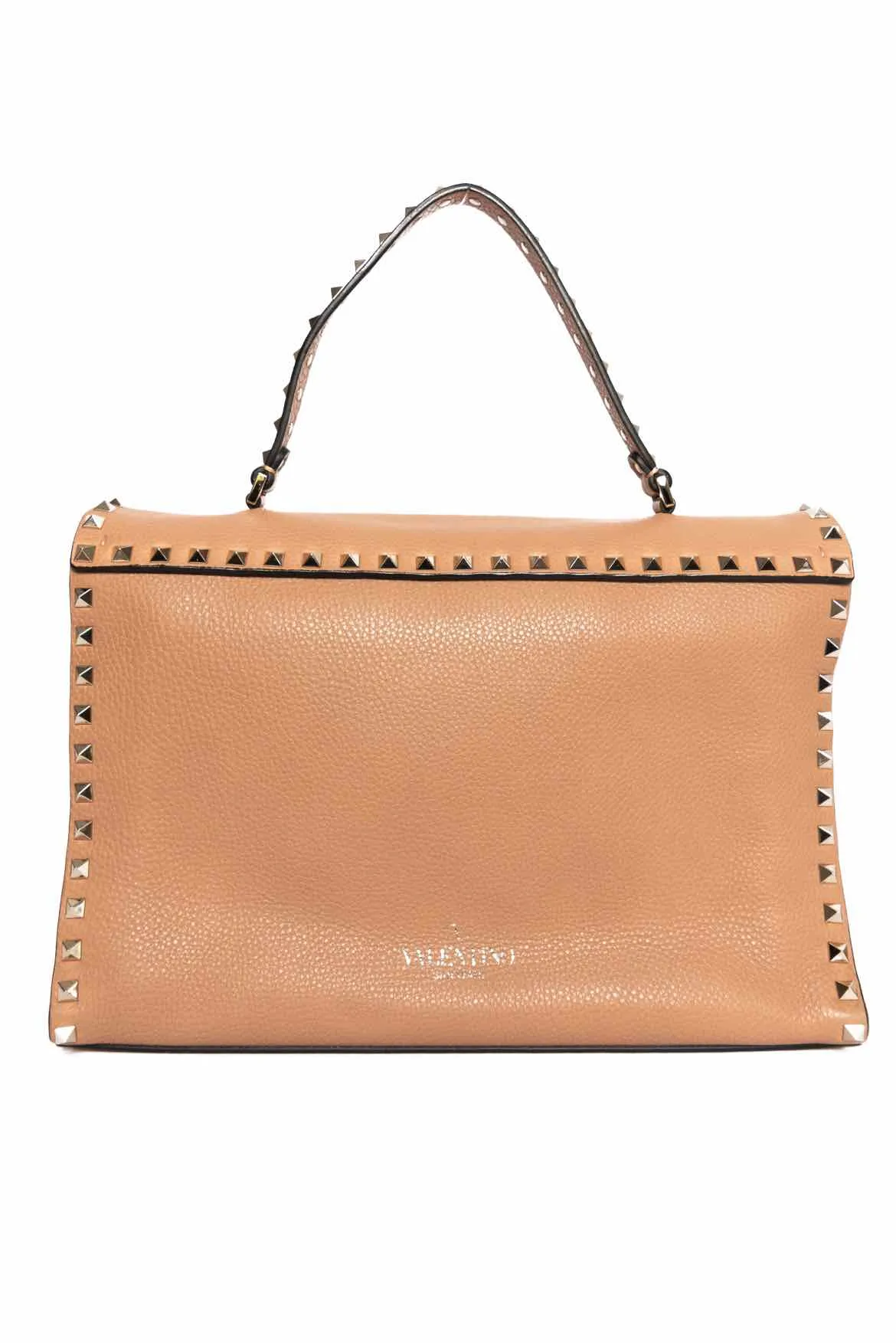 Valentino Rockstud Medium Top Handle Purse