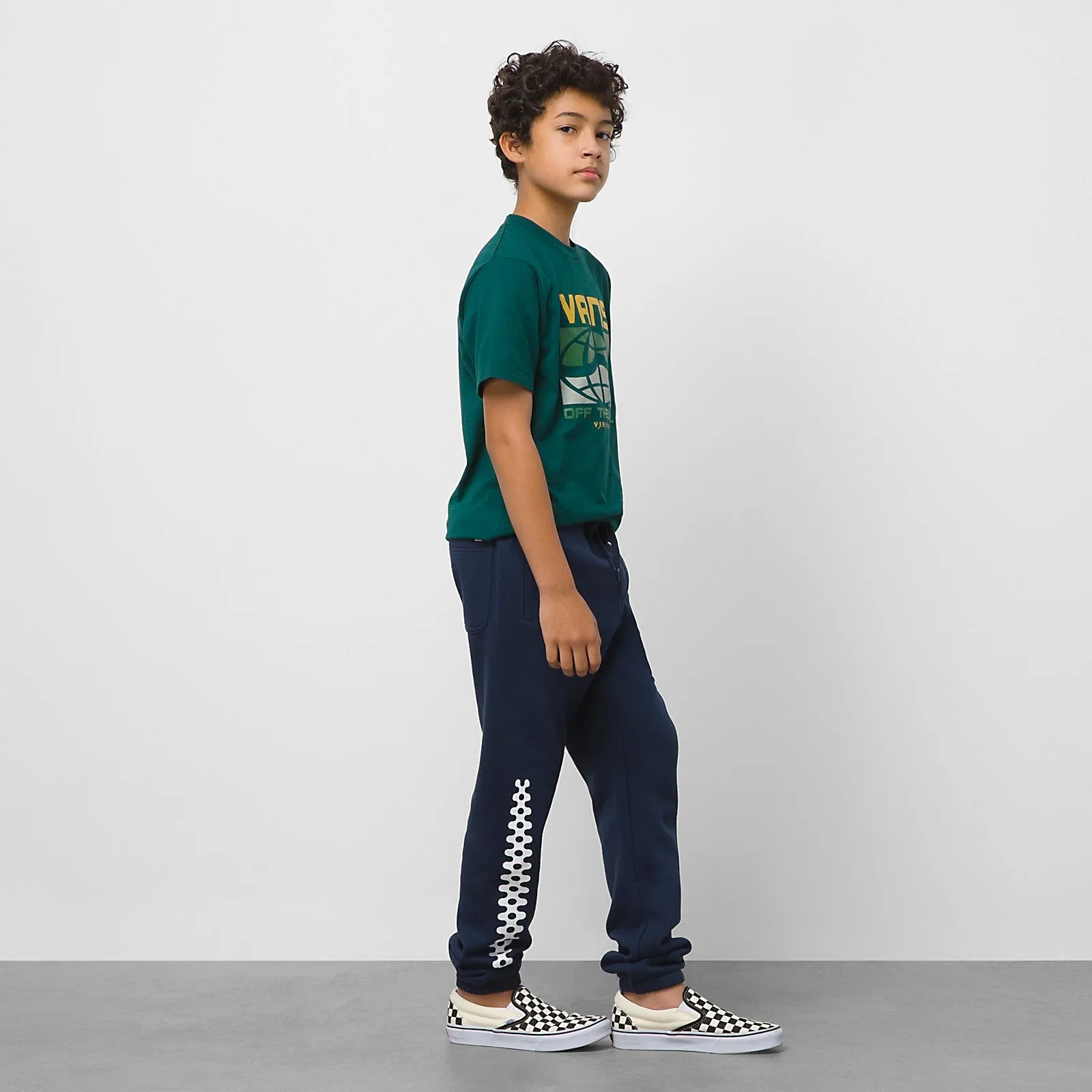 Vans Kids Worldwide Fleece Pants - Dress Blue