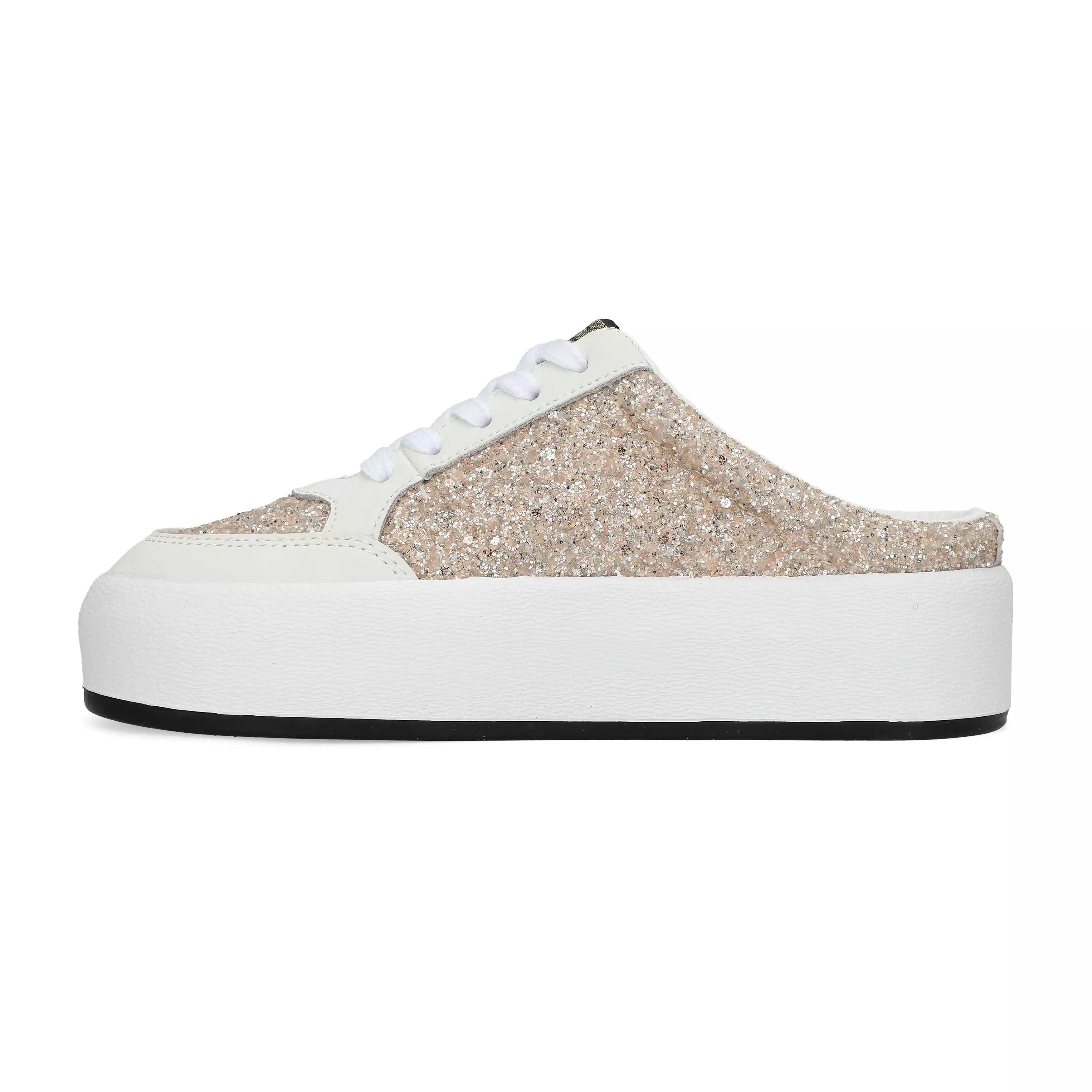 Vintage Havana - Val 5- Open Back White Star Wedged Sneakers