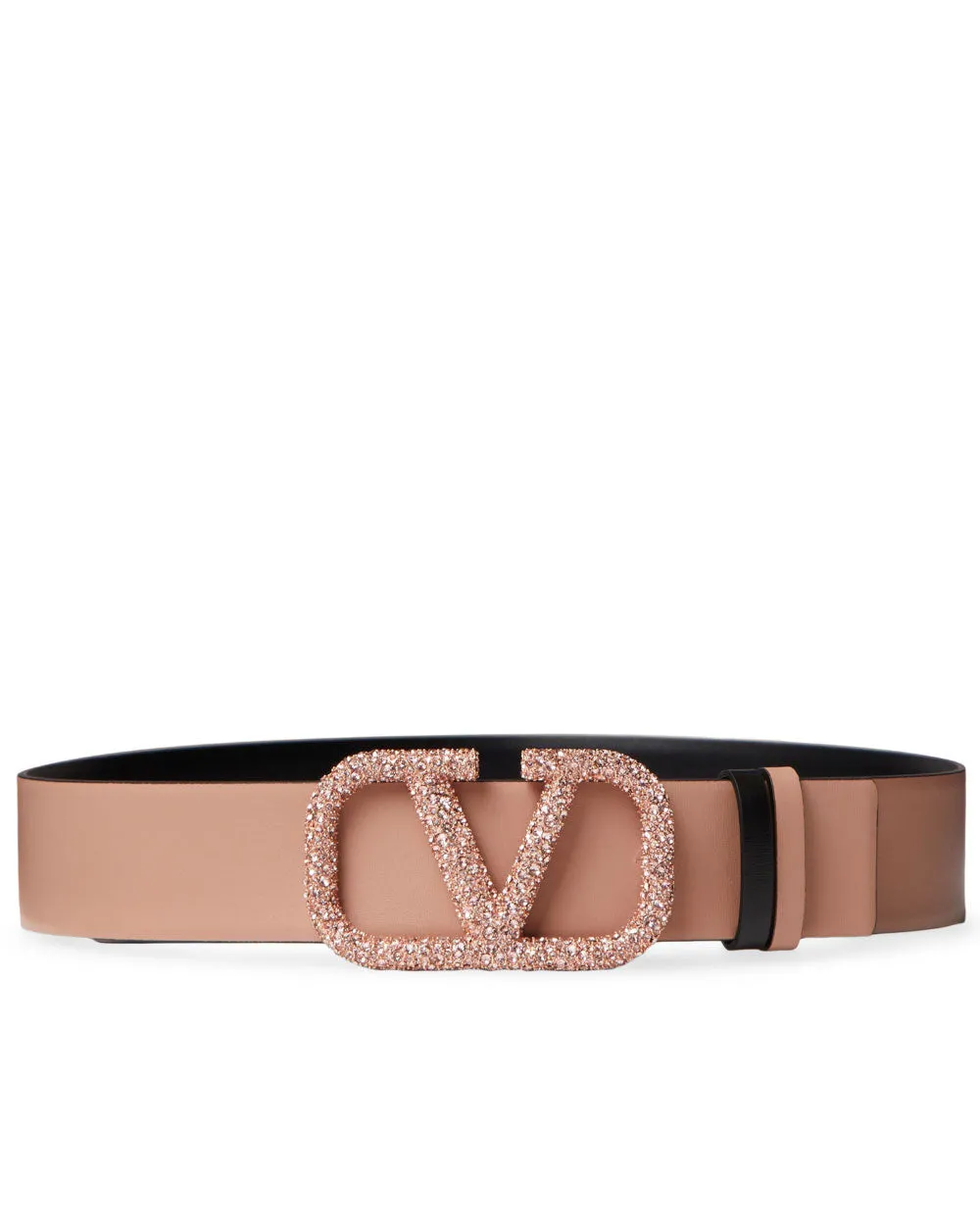 Vlogo Signature Reversible Belt in Blush and Black